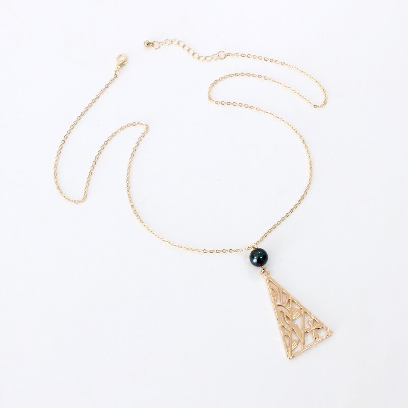 Dites bonjour polynésien hawaïen Samoa Marshall perle de verre Mauna Kea Tribal creux Triangle collier boucles d'oreilles ensemble de bijoux