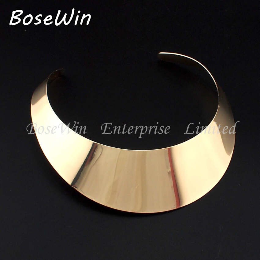 MANILAI Klassische Stil Glanz Drehmomente Choker Kragen Halsketten Aussage Schmuck Frauen Neck Fit Kurze
