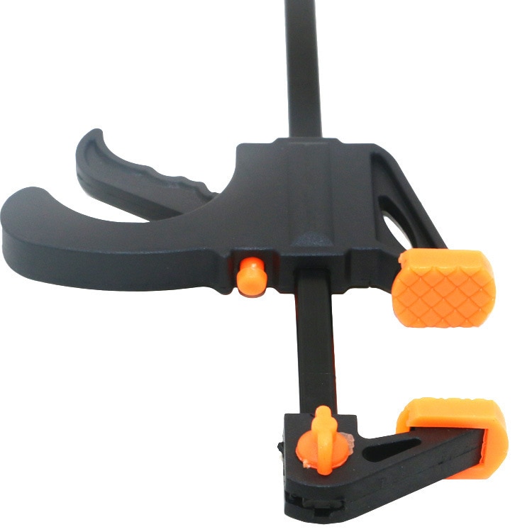 1 Pcs Plastic Miniature Small Bar Clamp Hard Grip Carpentry Woodworking Gadget Vise Tool