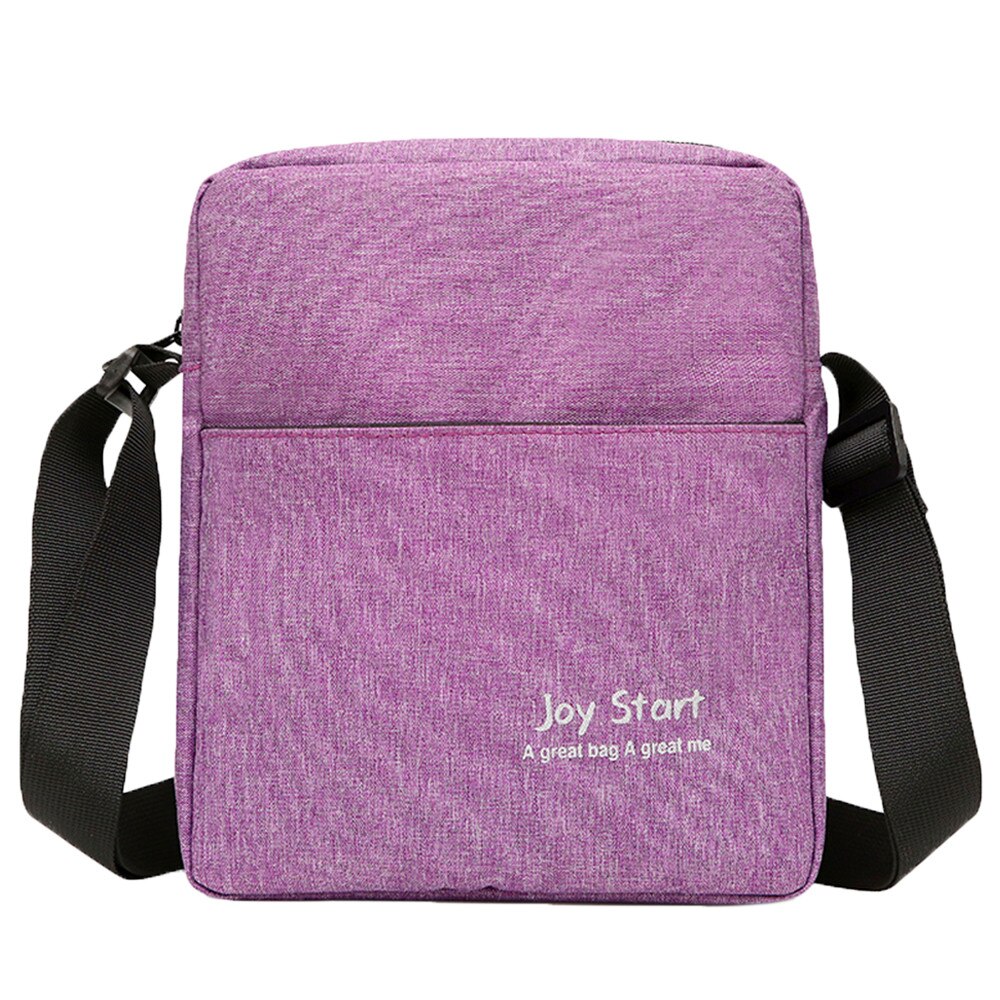 Ocardian Handtassen Mannen Schoudertas Nylon Mode Crossbody Tas Verpakking Multifunctionele Messenger Schouder Handtas M11: Purple