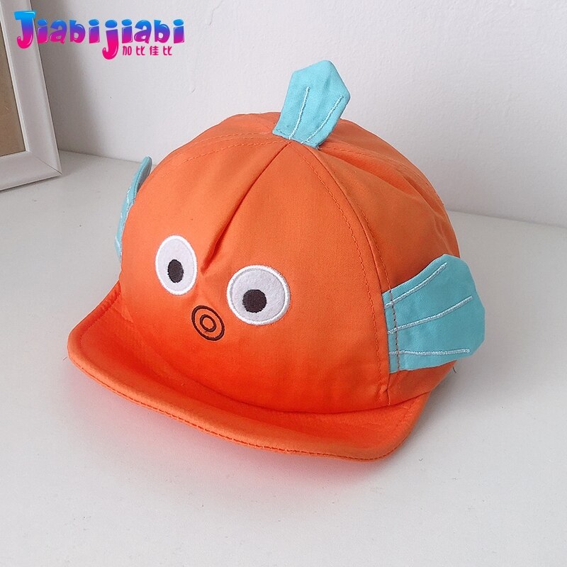 Enfants casquette préscolaire enfant en bas âge printemps été mince tissu garçon fille plat casquette de Baseball enfants dessin animé sport chapeau de soleil 1-6 vieux: Orange