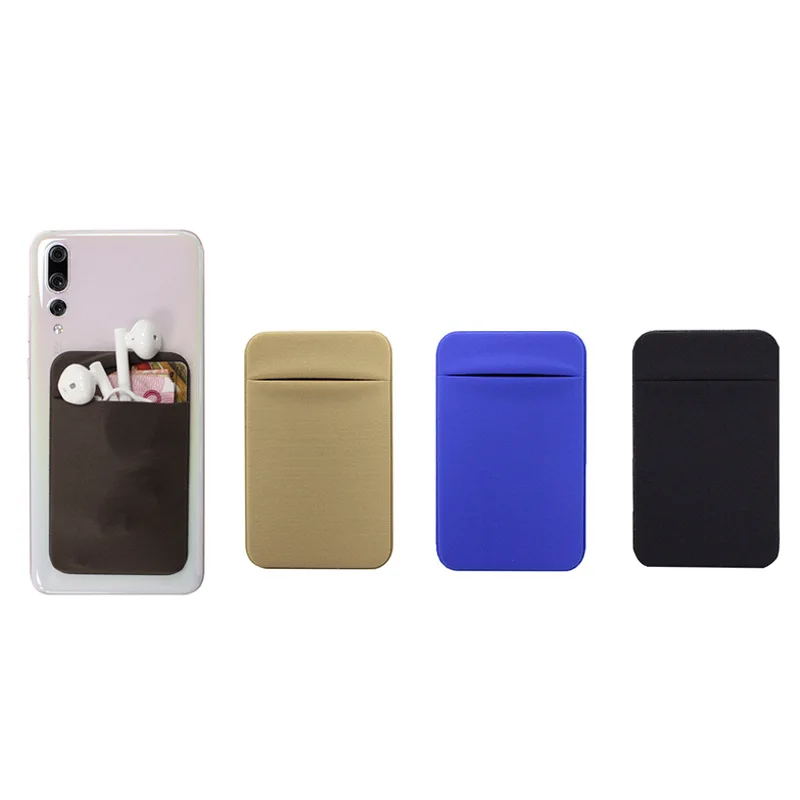 Mini adhesivo Universal para teléfono móvil, bolsillo adhesivo delgado, tarjetero, bolsa extraíble, billetera, palo firme, práctico