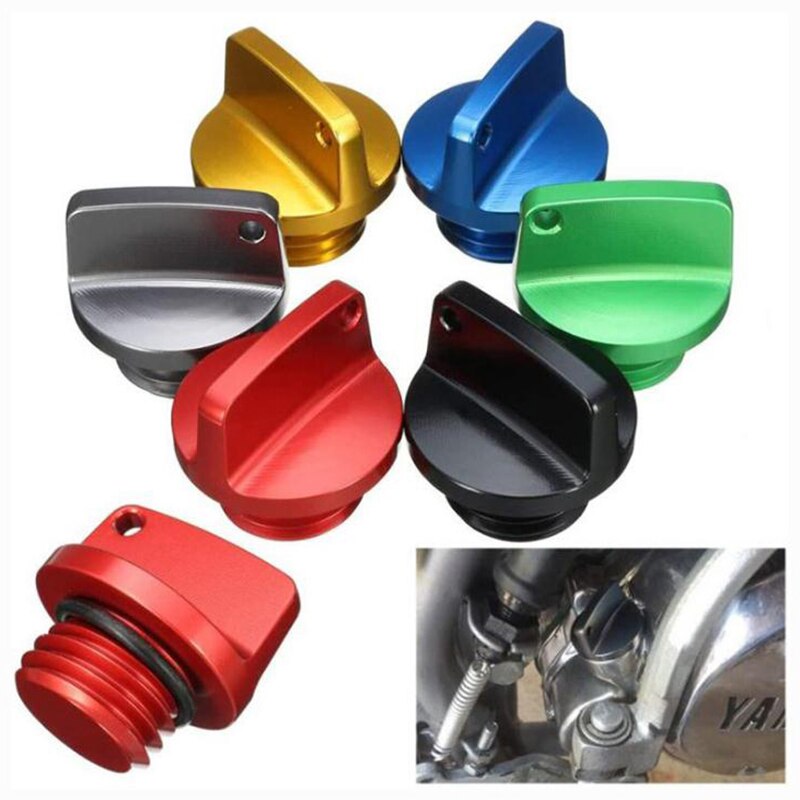 Universal Motorcycle Engine Oil Filler Cap For Honda For Kawasaki Ninja Crankcase Cap CNC Engine Oil Filler Screw Cover Plug