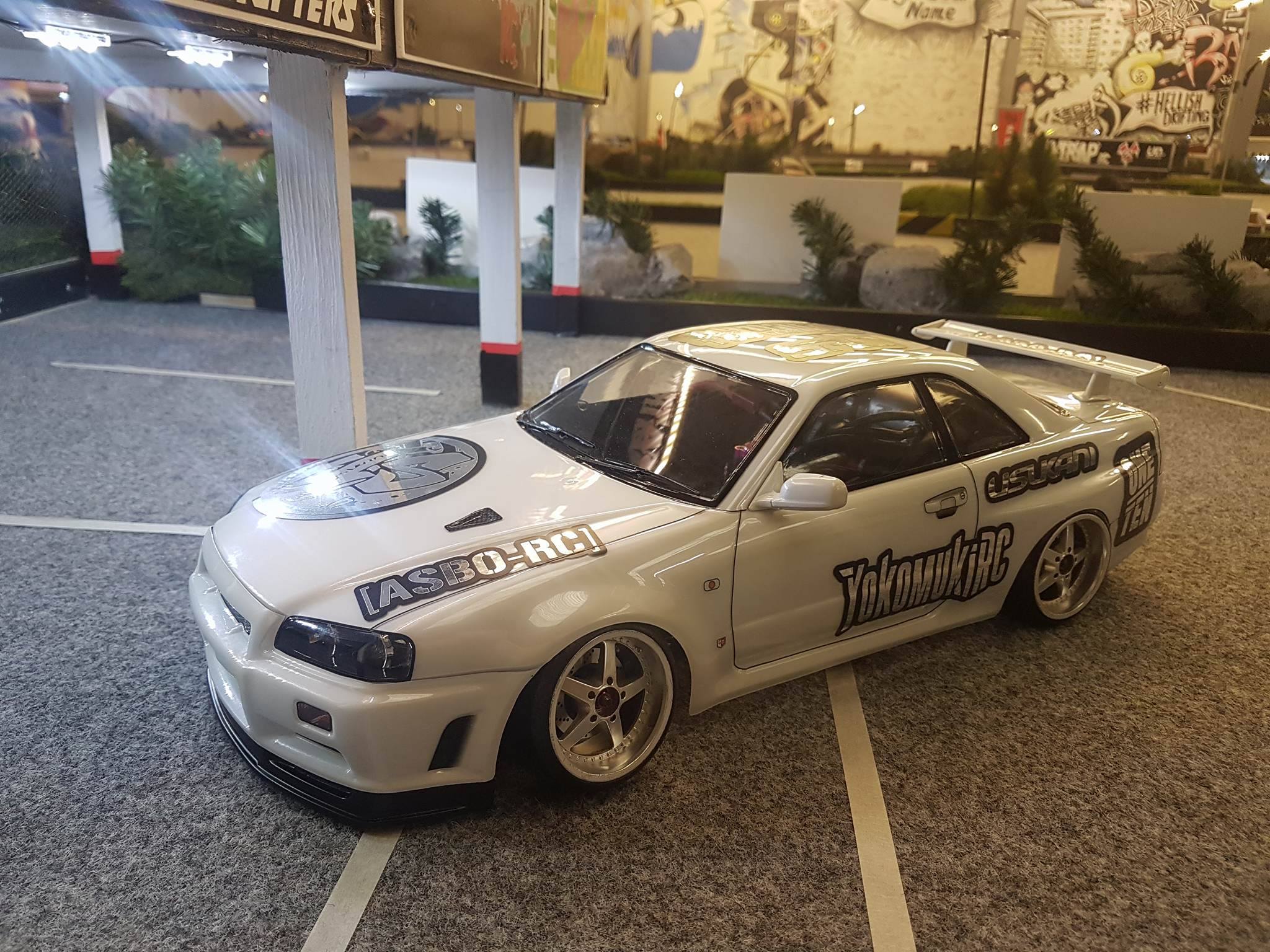 Killerbody elektrische touring rc car 1:10 RC KLAR PC Körper NISSAN SKYLINE (BNR34)