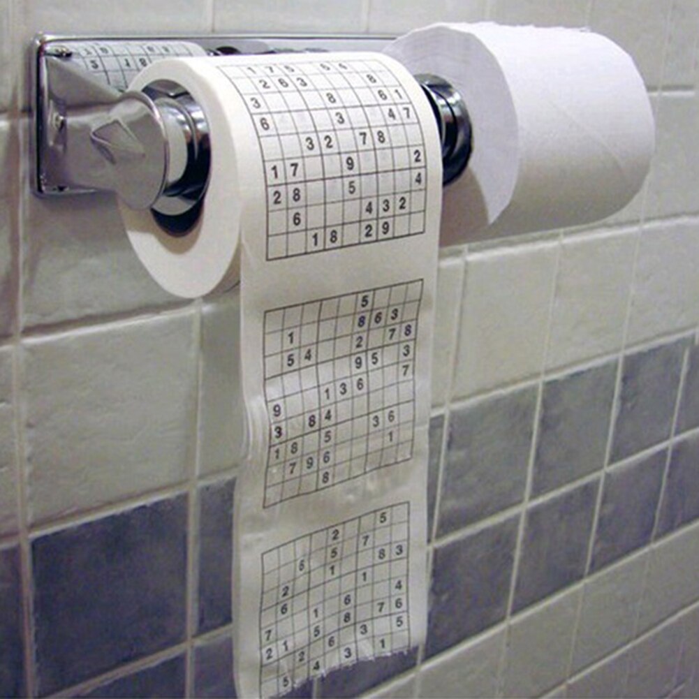 dauerhaft Sudoku Su Gedruckt Seidenpapier Wc Rollen Papier Gute Puzzle Spiel Neuheit 2 Lagen Lustige Wc Papier