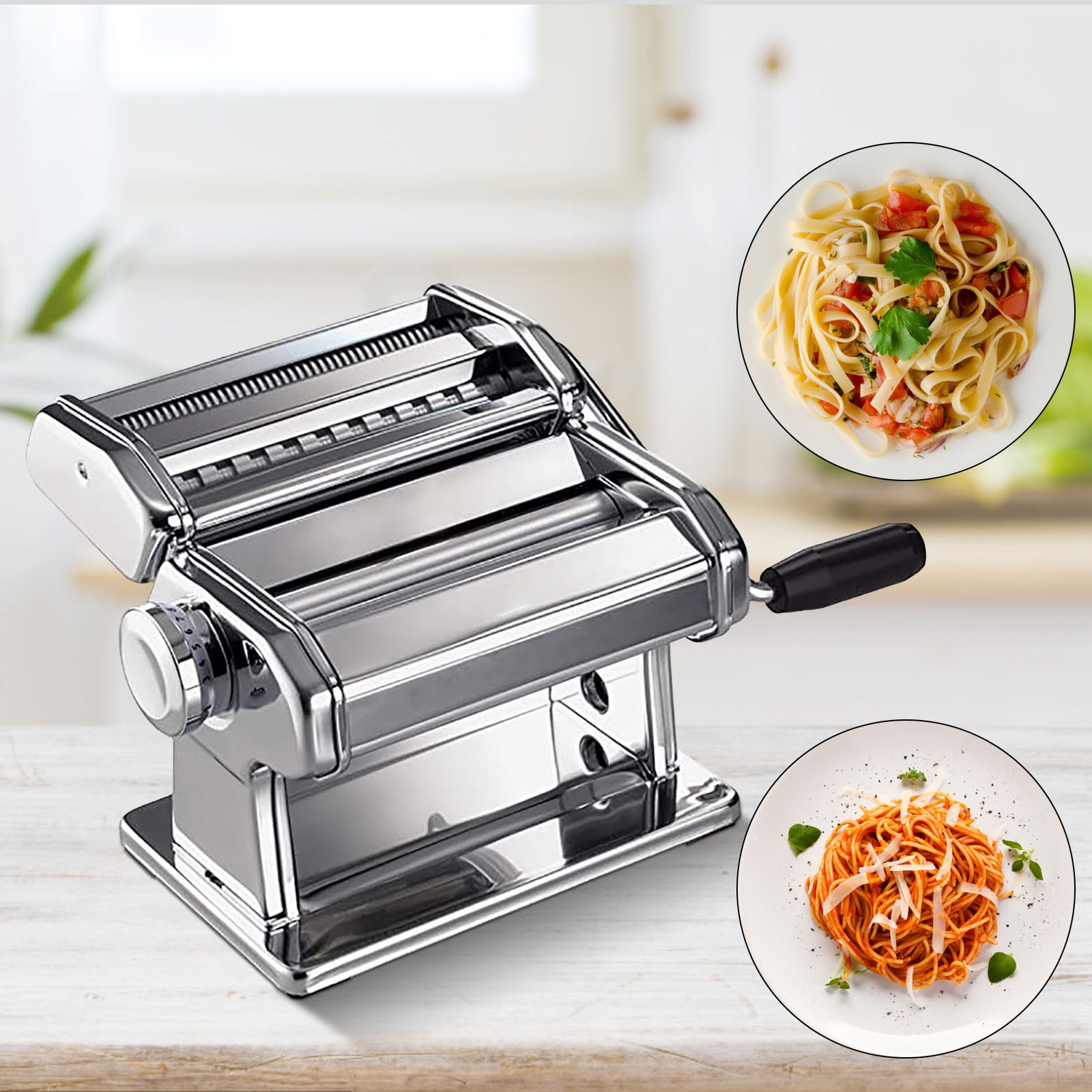 Rocker Teilt Zwei-messer Pasta Presse Haushalt Manuelle Pasta Maschine Druck Nudel Hersteller DIY Nudeln Frische Saft Zubehör für