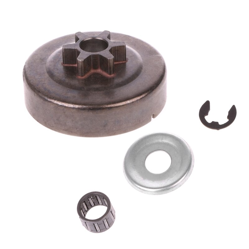 Motorsag clutch drum sprocket 3/8 6t washer e-clip kit for stihl  ms170 180 parts 72xd