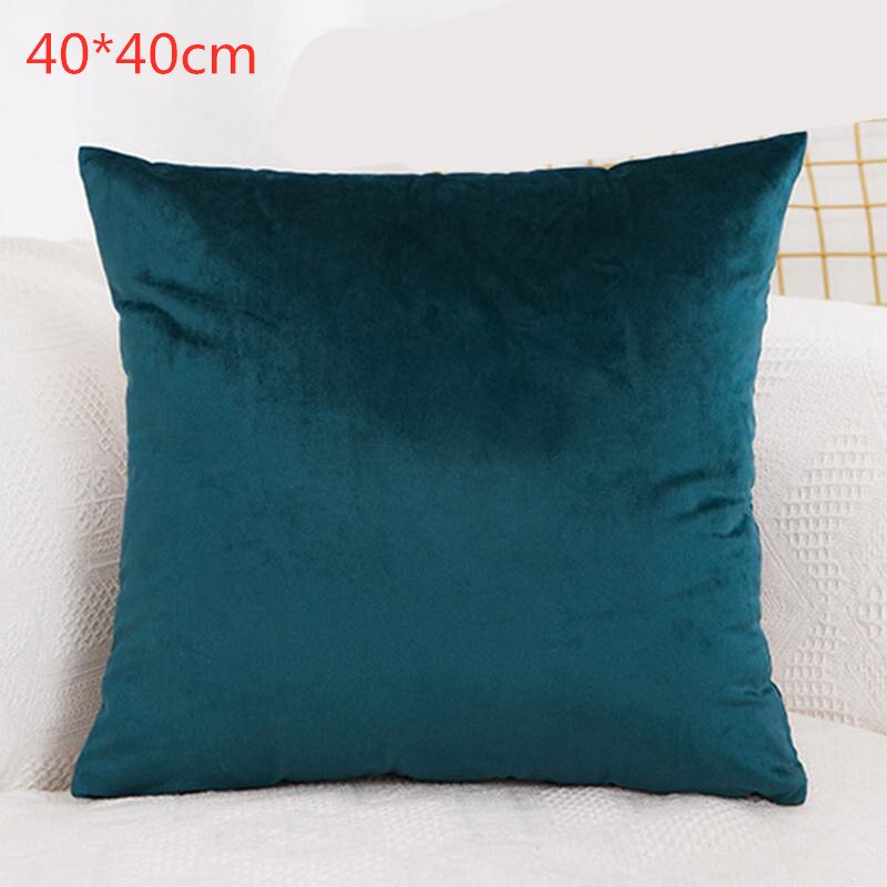 Pudebetræk sofa dekorative puder betræk plys pudebetræk til stue bil dekoration 43*43cm boligindretning: 1