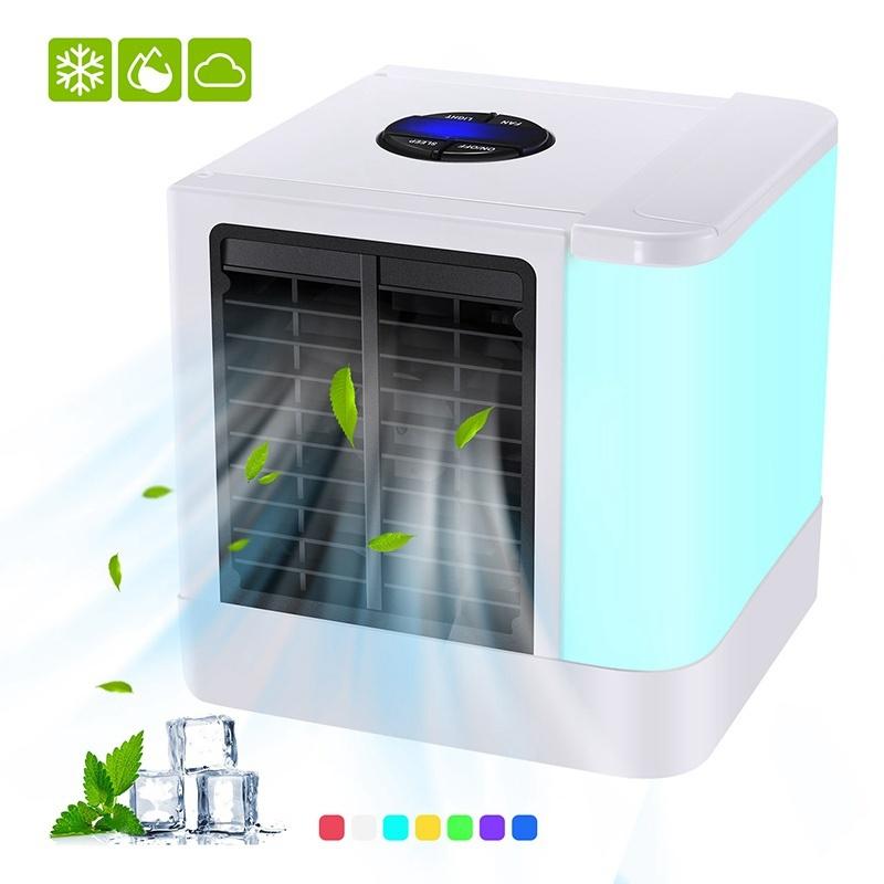 Air Cooler Fan Air Personal Space Cooler Portable Mini Air Conditioner Device cool soothing wind for Home room Office Desk