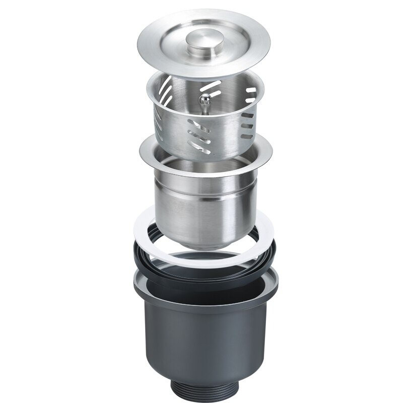 Kitchen sink double sink sink pipe fittings sink stainless steel sink set single and double sink drain pipe WJB32519