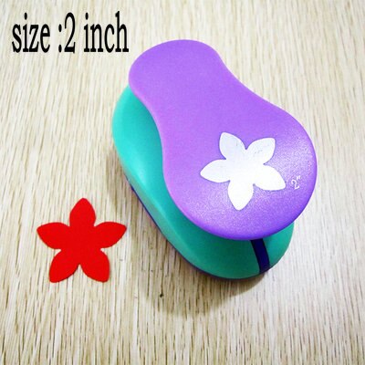 1.5 cm-5.0 cm pétale forme de papier perforateur artisanat poinçons scrapbooking perforateurs bricolage à la main coupe-papier EV mousse perforateur feuille: 2 inch