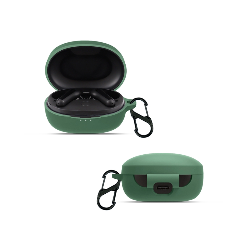 Custodia In Silicone Per Anker Soundcore Life P2 | Protezione Antiurto, Moschettone E Cordino Inclusi | Bianca