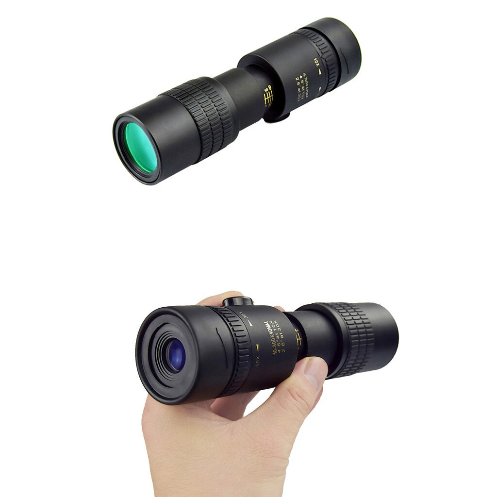 4K 10-300x 40Mm Draagbare Zoom Monoculaire Telescoop Zoom Monoculaire Telescoop + Statief + Clip Mobiele Telefoon Lens Hogh #33