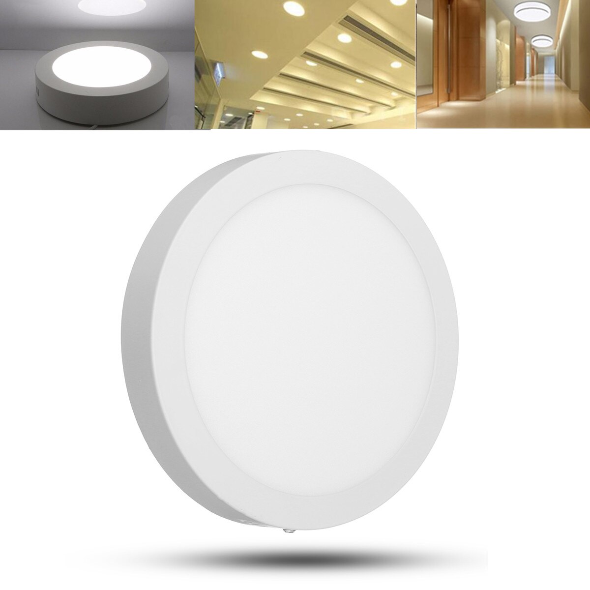 18W Led-paneel Ronde Vierkante Licht Led Plafond Verzonken Licht Voor Keuken Badkamer Plafond Lamp 6500K Led Plafond panel Licht