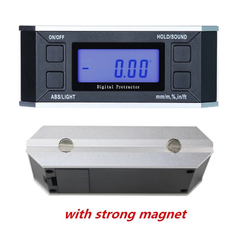 Digital Protractor Electronic Protractor inclinometer with magnet illuminate Level Angle Gauge Level Box Inclinometer: typeA