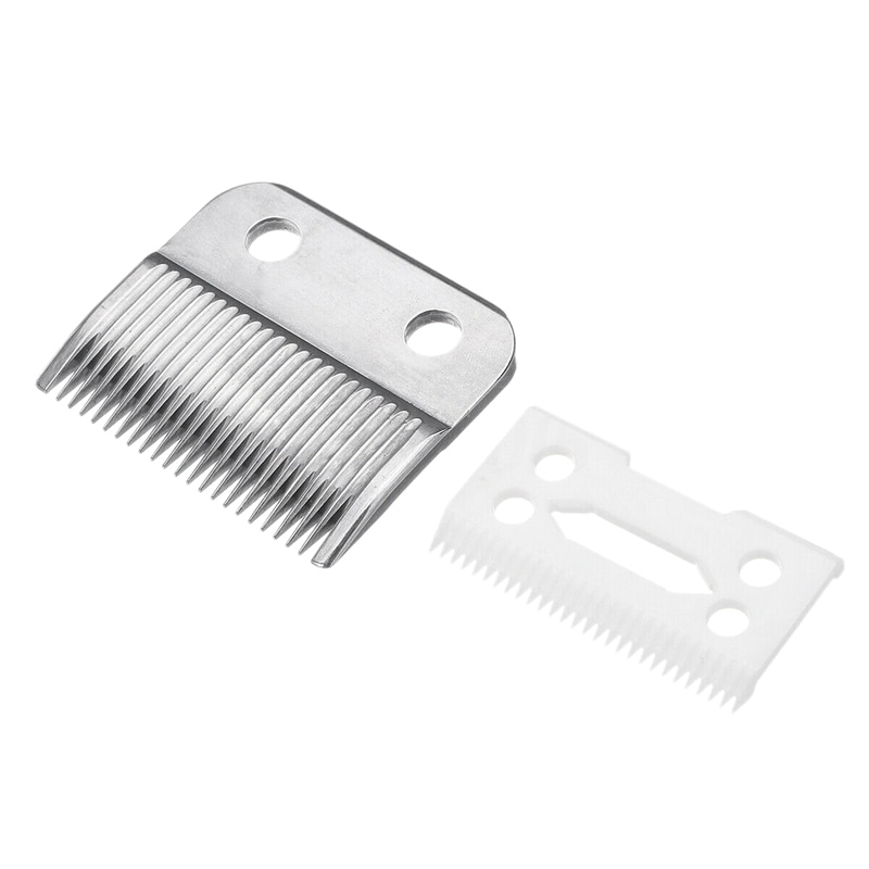 2Pc Hair Beard Replace Ceramic Blade Cutter Metal Bottom for Wahl Shear Clipper