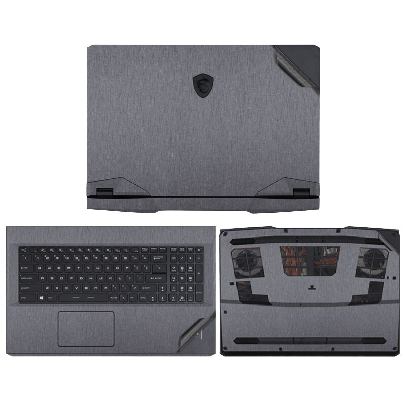 Vinyl Stickers for MSI Laptop GE66 Gaming NoteBook PVC Decal Anti-Scratch Cover for MSI GE66/GP66 Protective Film: For MSI GE66 / Brushed grey
