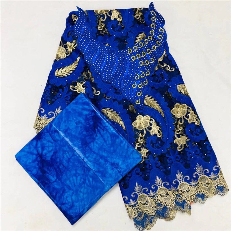 Guinea Brocade Fabric cotton Bazin Riche African Bazin Riche Fabric Top 2.5+2.5 yards: 10