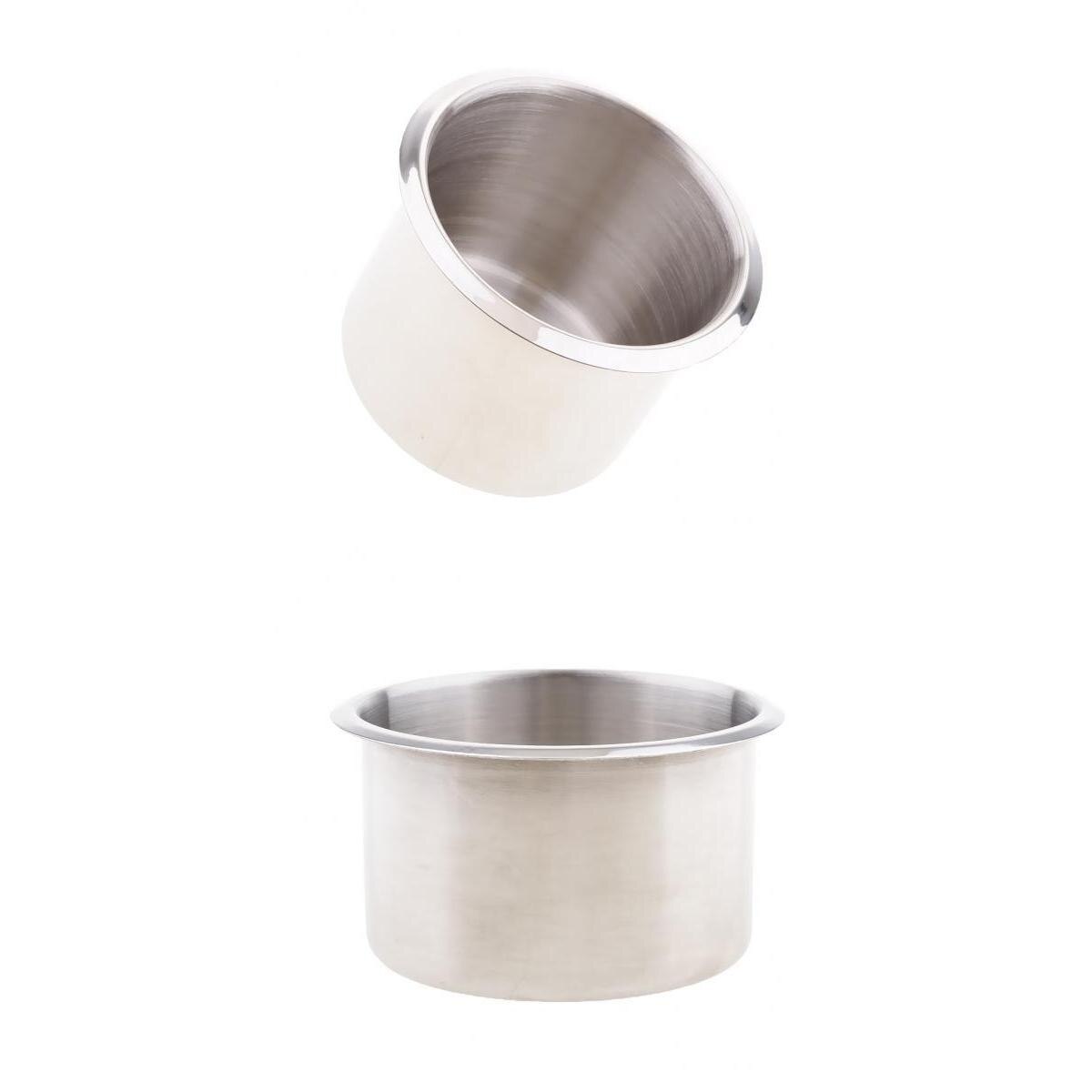 2pcs Stainless Steel Recessed Cup Drink Holder For Marine Boat RV Camper 68x55mm/90x55mm