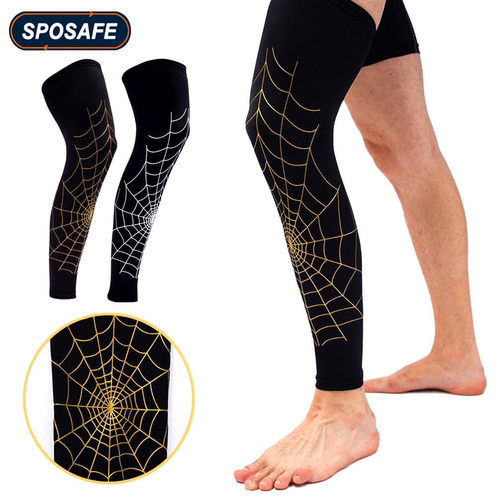 Manchon de Compression de jambe 1 pièce, chaussettes de Compression de mollet de basket-ball de sport, soutien du genou, aide les Muscles de tibia et d&#39;arthrite