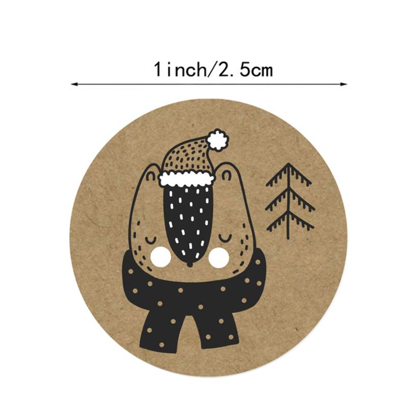 thumbnail image 2 of CSPARKV Christmas Stickers 500pcs, 1 Inch Christmas Stickers 8 Designs Round Labels Christmas Stickers For Envelope Bag Christmas Craft Decorations Party Supplies 85426073 2 of 14