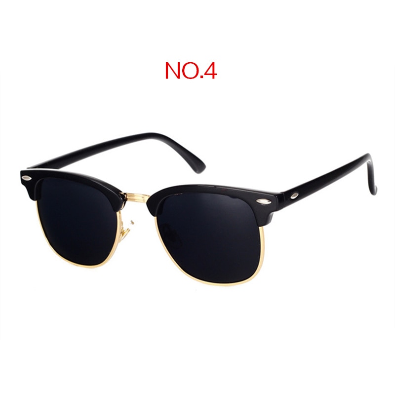 Yooske polariserede solbriller kvinder mænd klassisk mærke vintage firkantede solbriller kørsel spejl  uv400 til auto bil: No4