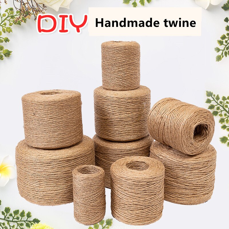 Jute Seil Schnur Seil handgefertigt Diy Farbe Material Seil Kindergarten Umwelt Dekoration Bündel retro Dicken Hanf Seil Leinen Rop