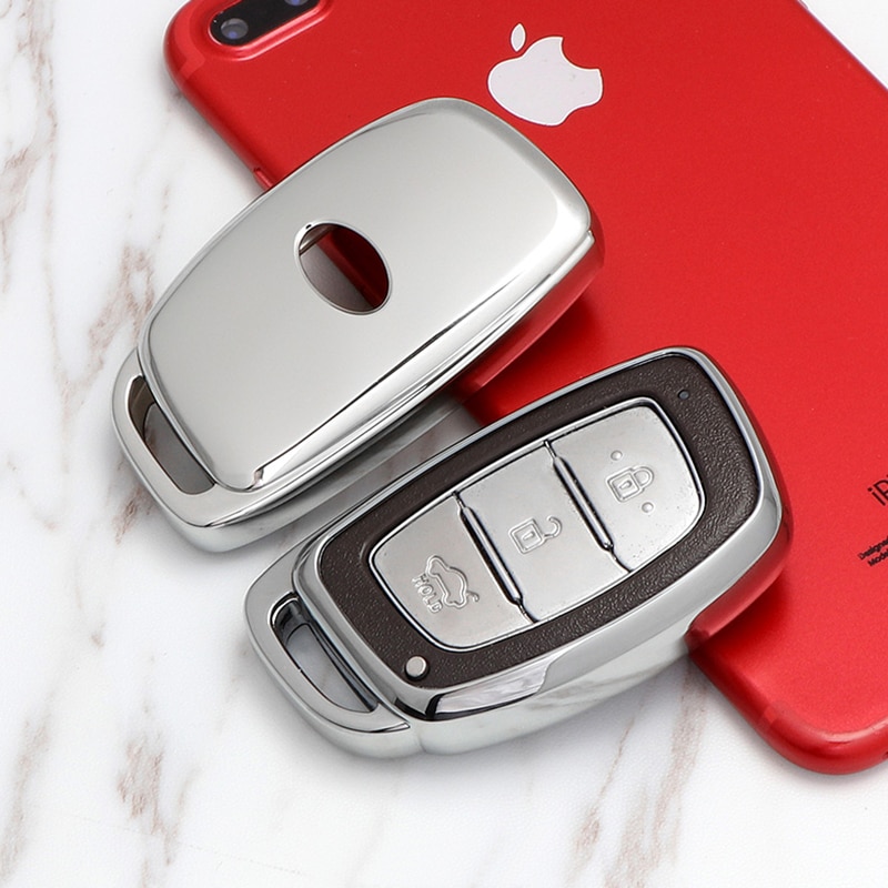 Bilstyling nyckelfodral för hyundai elantra  ix25 ix35 sonata tucson accent nyckelskalsskydd biltillbehör