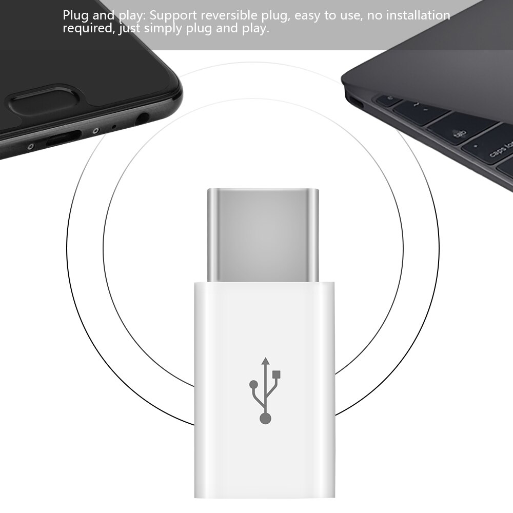 Pequeno micro usb fêmea para tipo c macho, requintado, adaptador conversor geral para tipo c samsung