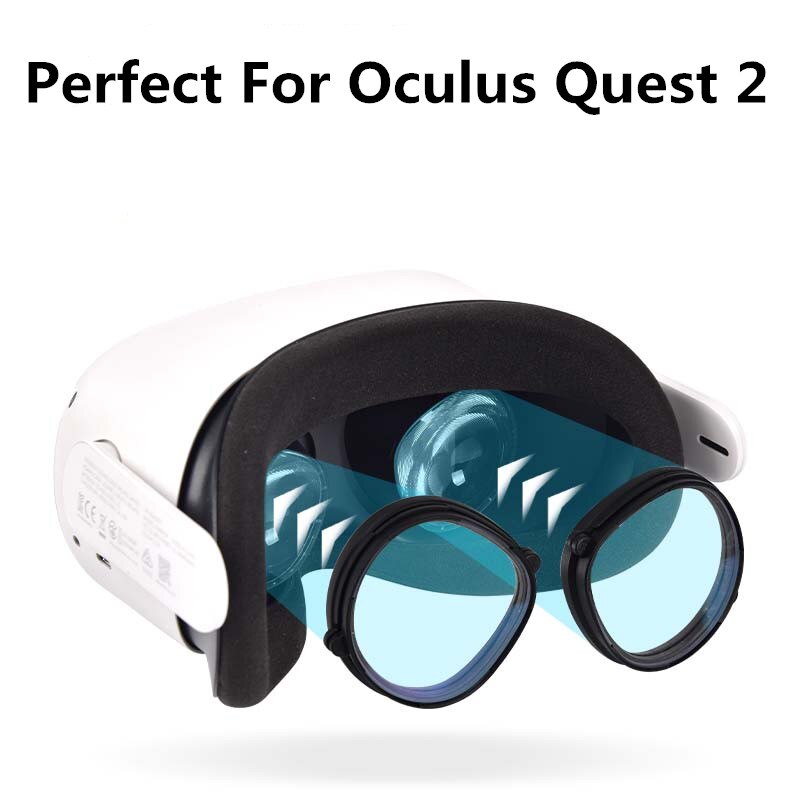 For Oculus Quest 2 Myopia Lens Magnetic Eyeglass Anti Blue Glasses Frame Quick Disassemble Protection VR Prescription Lenses