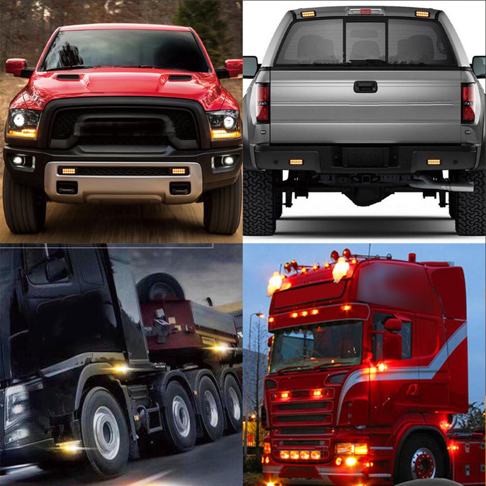 24V 20LED Truck Side Lights Warning Lights Side Lights Signal a Warning Lights (Single Bag) MK-095