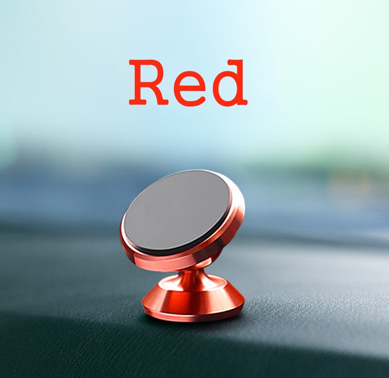 IKSNAIL Magnetische Auto Telefoon Houder Stand Voor iphone Samsung Universal Auto Dashboard Mount Mobiele Telefoon Stand Magneet GPS Houder: Red