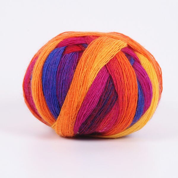 nouveauté 100g 800 m naturel doux laine arc-en-ciel espace colorant fantaisie fil unique organique Crochet fil X4012: 07