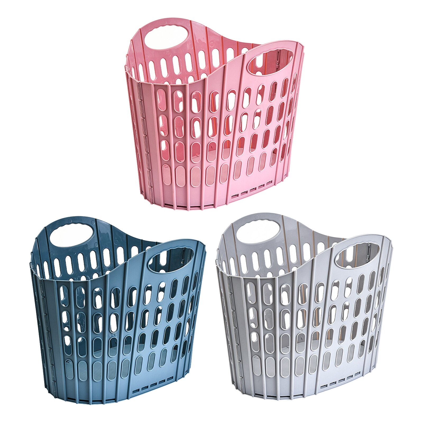 Folding Laundry Basket Laundry Hamper with Handles Durable for Dirty Clothes Toys Bedroom Dorm Easy Carry Waterproof