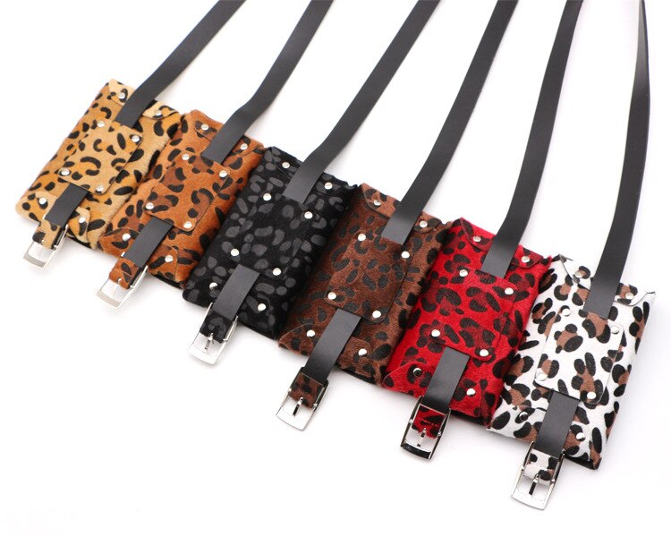 Women Belt Bag Leopard Print Waist Bag Fanny Pack Women Bum Bag Female Bag