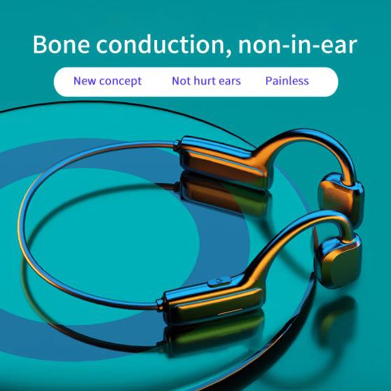 G1 sem fio 5.1bluetooth condução óssea fone de ouvido esportes fones de ouvido estéreo com microfone in-ear fones para android ios