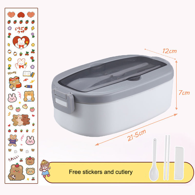 Lunch Box Hombrima Boîte à Déjeuner Bento Pour Enfants, Boîte De Rangement Alimentaire Avec 6 Compartiments Pour Enfants, Adultes, Travail, école, Passe Au Micro-ondes Et Au Lave-vaisselle (Bleu Boite A Gouter