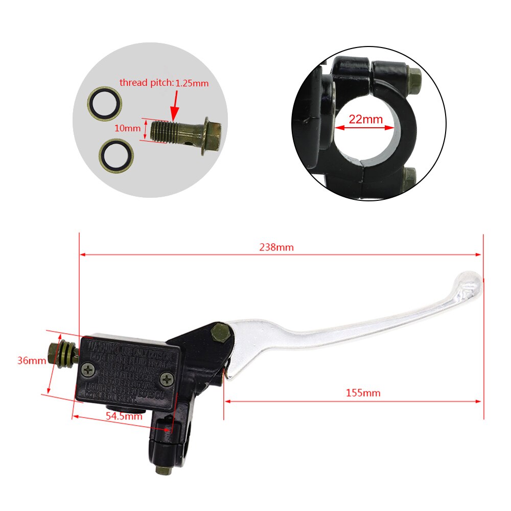 Front Brake Master Cylinder Lever For Honda XR500 XR400 XR250 XR350 Rebel CMX250 CA250 Motorcycle Accessories