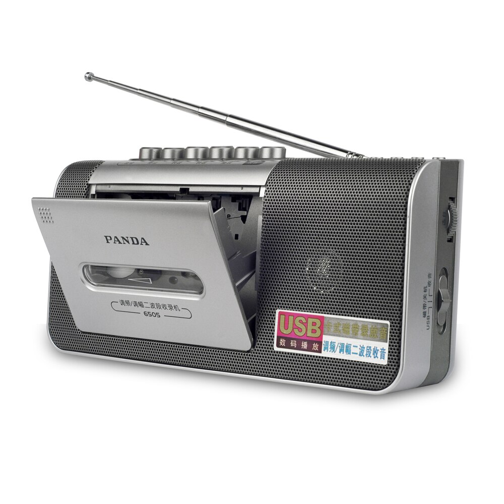 Panda 6515 fm radio recorder tape machine radio cassette recorder usb mini micro portable mp3 player.
