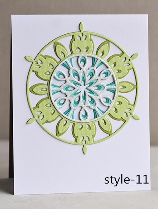 3D DIY Birch Press Layer Metal Cutting Dies And Clear Stamps Scrapbooking For Paper Embossing Frame Card Craft: style-11