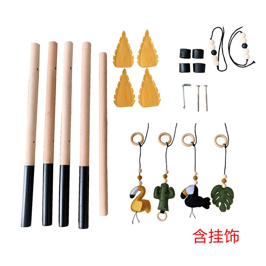New Arrival dziecko drewniane aktywność siłownia zagraj w przedszkole Sensory Ring-Pull zabawka Fitness rama wystrój pokoju wieszak na ubrania zabawki dla dzieci