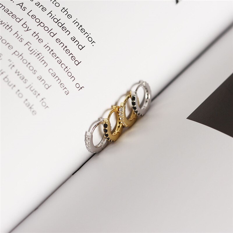 Roxi Kleine Hoepel Oorbellen Gold Filled Clear Zirconia Ronde Hoop Oorbellen Voor Vrouwen Sieraden 100% 925 Sterling Zilveren Oorbel