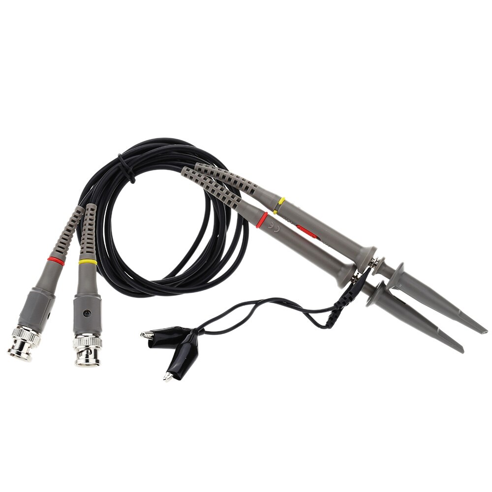 Sonda de osciloscopio para Cable de sondas de osciloscopio con anillos de ajuste accesorios de herramienta partes de osciloscopio 40MHz 1X 10X