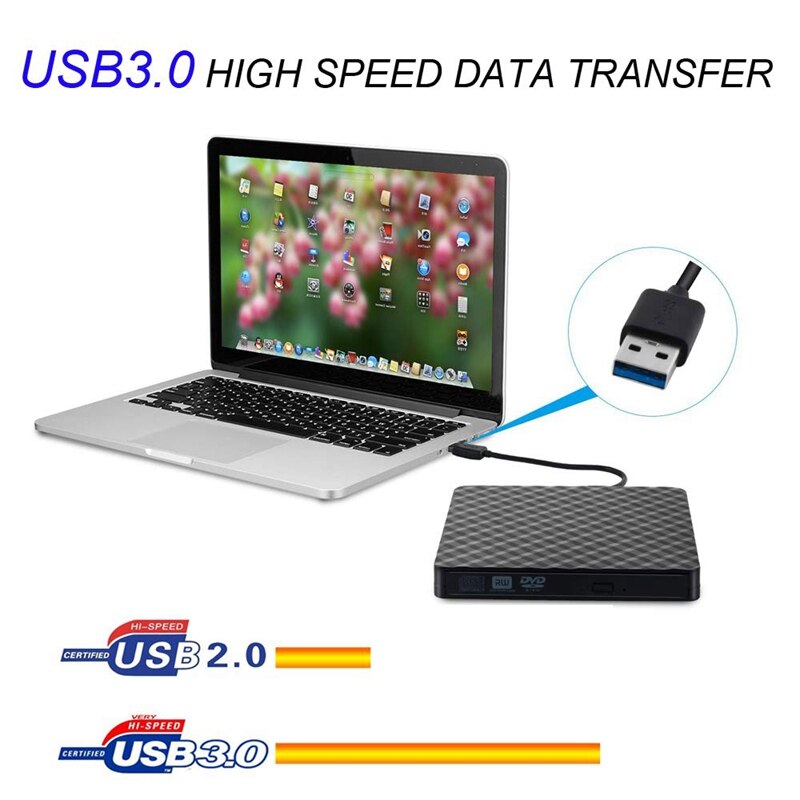 Extern usb bluray-enhet bluray bd cd dvd-spelare 3d usb 3.0 typ-c-brännare för bärbar dator stationär mac os windows  xp 7 8 10