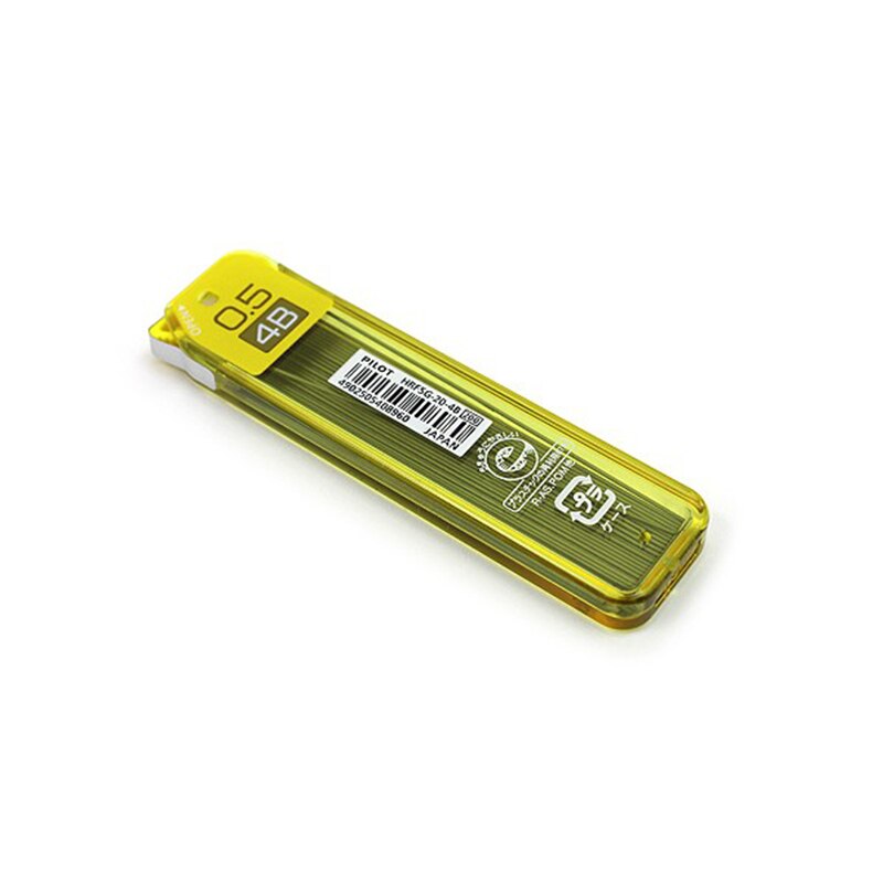 Lote de 4 tubos Pilot Neox de grafito de alta pureza de plomo-0,5mm 4H/3H/2 H/H/HB/B/2B/3B/4B para suministros de escritura de lápiz mecánico