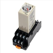 12VAC/VDC Time relay Delay range 0s-60m knob time control switch delay relay ,No base,Power on delay H3Y-2