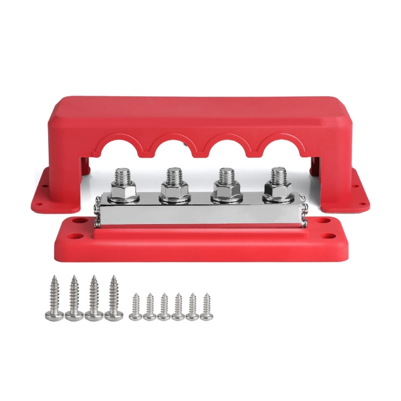 3/8 inch 4 Post 600A Bus Bar Batterij Terminals Stroomverdeling Marine Automotive Boot Solar Bedrading Bus Bar