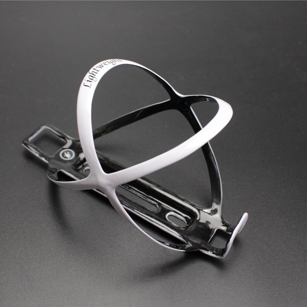 18g Bicycle Bottle Holder Caibon Fiber Ultralight MTB Road Bike Carbon Bottle Cage Holder Mountain Bike Lightweight Bottle Cage: White without Box