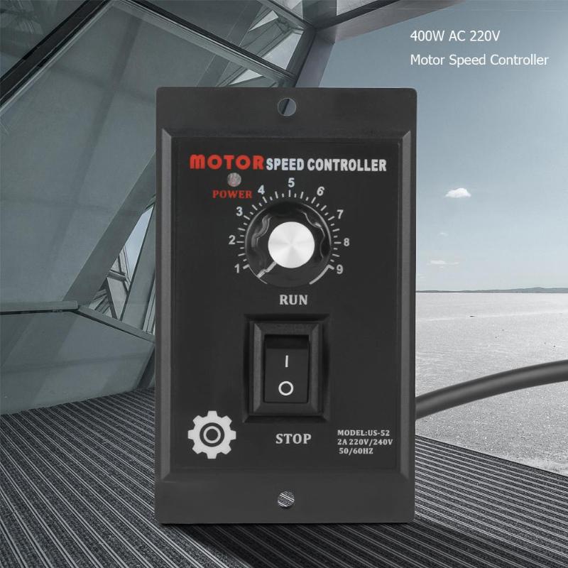 1pc AC Motor Speed Controller 400W AC 220V Motor Speed Pinpoint Regulator Controller Forward