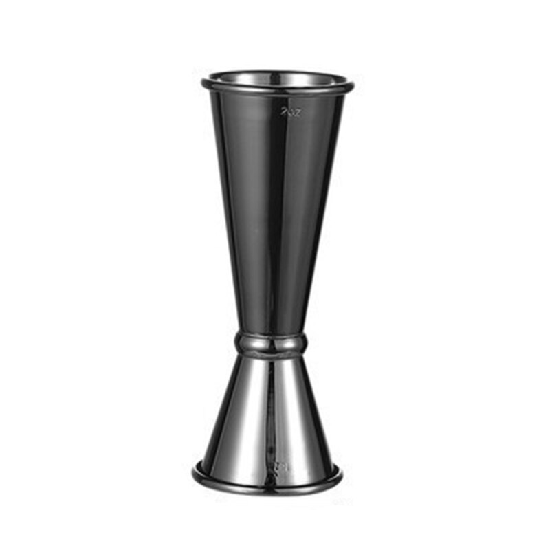 cocktail scala tazza oncia tazza sbarra accessori cucina doppia testa misurino acciaio inossidabile barista misura Jigger per sbarra: nero plated 30 45ml
